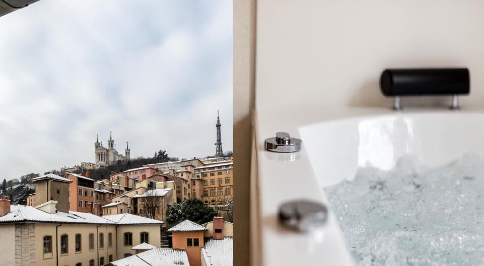 Sky'Room - Jacuzzi & Vue - Vieux Лион Экстерьер фото